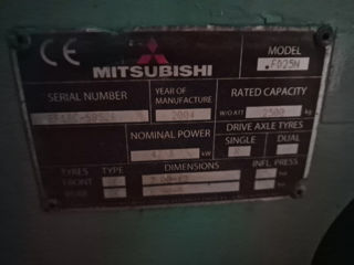 Stivuitor Mitsubishi diesel 2.5 tone. foto 1