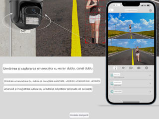 Cameră de supraveghere cu detecție umană , alarmă, notificări etc foto 4