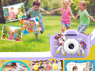 Camera pentru copii Kids Camera Unicorn&Crocodile foto 4