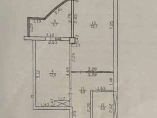 Apartament cu 1 cameră, 54 m², Buiucani, Chișinău foto 3