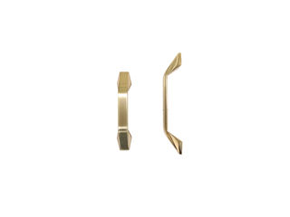 Maner pentru mobila Maner N06822 128 mm Brushed gold foto 2