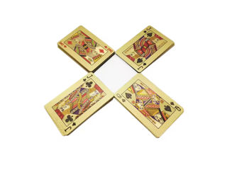 Set cărți de joc din plastic 999.9 GOLD Exclusiv într-o cutie de lemn  Visul împlinit al jucătorilo foto 13