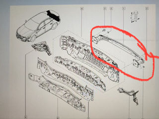 Renault талисман седан балка бампер задня samsung sm6 sm5 foto 1