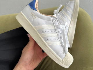 Adidas Superstar White/Blue Unisex foto 1