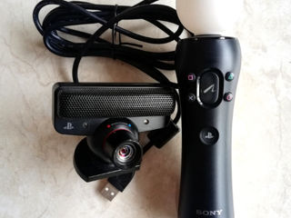 PS Move контроллеры, Eye Camera, зарядная станция PS Move для PS3 / PS4 foto 4