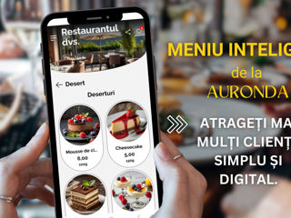 Meniu digital, cu qr code pentru restaurante și cafenele foto 3