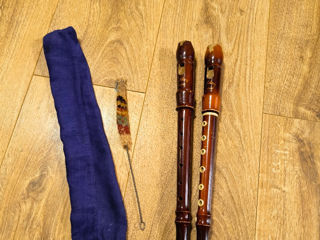Винтажные деревянные немецкие флейты 2 штуки