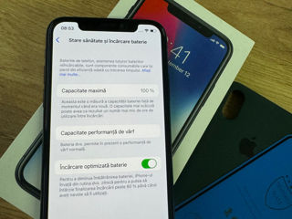 Iphone X 64gb Cutie / Husa / incarcator / sticla de protectie / lucreaz ideal foto 6