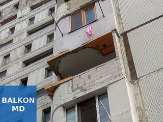 Балконы под ключ в Кишинёве. Кладка, расширение балконов Кишинёв, окна пвх, смета и выезд бесплатно! foto 5
