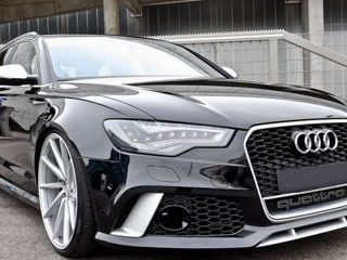 Bara Fata compatibil cu Audi A6 4G RS6 Design (2011-2015) cu Grile foto 4