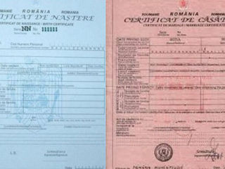 Transcriere certificat de nastere, casatorie Romanesti ! foto 1