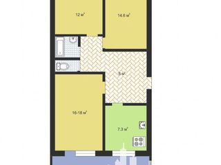 Apartament cu 3 camere, 77 m², Poșta Veche, Chișinău