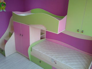 mobilier pentru copii dormitor cu doua vivele  dormitor pentru copii cu doua nivele foto 1
