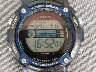 Casio Men's Tough Solar Illuminator Tidal & Moon Graph Digital Chronograph Watch - WS210H-1AV