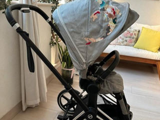 Дизайнерская коляска Cybex Priam lux, Koi crystallized (с мерцанием) 2 в 1 + сумка в подарок foto 5