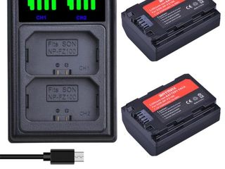 Аккумуляторы Sony NP-FZ100 (Batmax ), NP-FW50 (7.2V 2000mAh, Li-ion), Новые foto 2