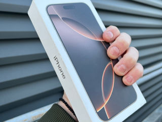 iPhone 16 Pro Max 256Gb Desert Titanium Sigilat + Garantie 1 An! foto 2