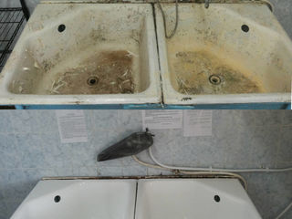 Restaurarea cazilor vechi de baie cu acril lichid vopsirea cazilor реставрация ванн в молдове foto 7