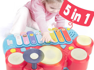 Instrumente muzicale pentru copii 5 în 1 Детские музыкальные инструменты