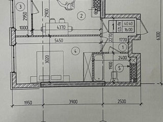 1-комнатная квартира, 41 м², Ботаника, Кишинёв