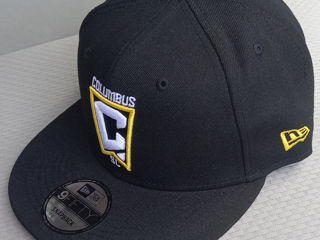 Men's Columbus Crew New Era Black Icon 9fifty Snapback Adjustable Hat foto 6