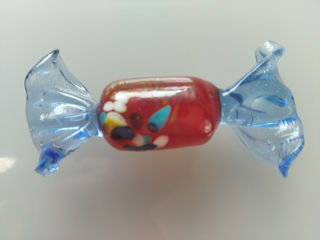 Кольца, серьги, кулоны; колье из полимерной глины - по 50 л., конфета из мальтийского цветного стекл