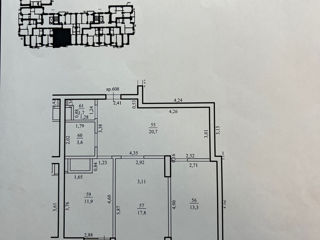 Apartament cu 2 camere, 73 m², Centru, Orhei