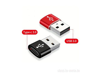 USB-C male to USB 3.0 female, Adapter. Переходник  USB-C to USB-A foto 1