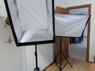 Godox SL100Bi cu softbox și stativuri foto 6