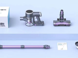 Nou! Aspirator fără fir cu 25KPa puternic ecran de apărare și de tocnut foto 4