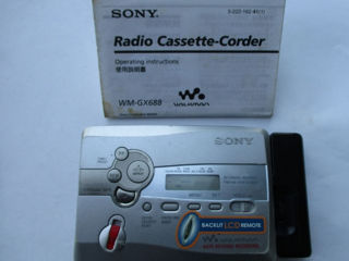 Sony.Walkman.Pleer-Rеcorder WM-GX 688. autoreverse recording.Made in Japan foto 2