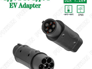 Charging Adapter For IEC 62196 Socket Type 2 to Type 1 EV Charger Plug foto 3