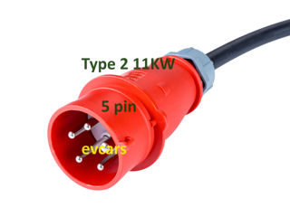 Зарядное устройство для электромобилей с портом Type 2 от трёх фаз 11KW/h foto 5