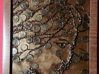 Панно "денежное дерево" оригинальный подарок на любой праздник!  бесплатная доставка по кишиневу! foto 6