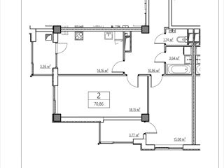 Apartament cu 2 camere,  Centru,  Stăuceni,  Chișinău mun. foto 1