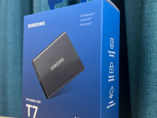 Samsung T7 1TB, Portable SSD, New 2024 up to 1050MB/s, USB 3.2 Gen2. Cutie sigilata.