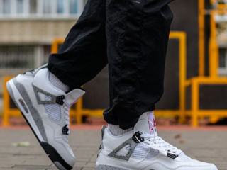 Nike Air Jordan 4 Retro Oreo White Cement cu blana/ с мехом foto 9