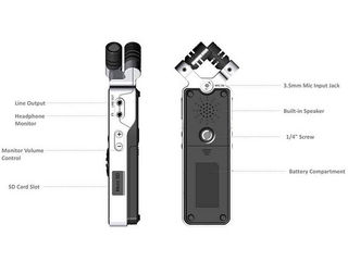 Портативный рекордер Saramonic SR-Q2M в металлическом корпусе foto 4