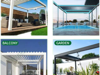 Pergole bioclimatice și retractabile producem la comandă și stoc disponibil foto 7