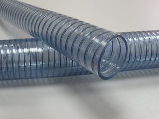 Furtun absorbtie spirala metal,pvc alimentar  .tehnoflex md foto 5