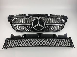 Решетка радиатора Mercedes SLK R172 diamond мерседес решетка AMG GT 11-15 амг Grille AMG Diamond foto 3