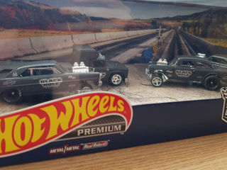 Hot Wheels Premium Black Hole Gasser Diorama Garage Box Set foto 5