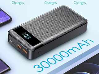 Încărcător portabil Power Bank, 30000mAh acumulator extern de capacitate uriașă foto 5
