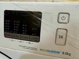 Продам стиральную машинку Samsung eco bubble на 8кг в идеальном состоянии ! foto 1