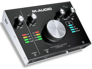 M-Audio M-Track 2X2M — звуковой интерфейс с поддержкой 192 кГц, MIDI входом/выходом и подключением п