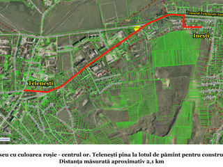 Se vinde lot de pămînt pentru construcții, satul Inești r-nul Telenești, 9 ari,