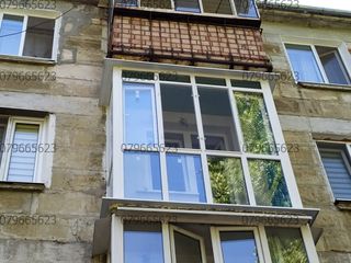 Balcoane plastic, termopane din pvc la comanda, Chisinau. Балконы и лоджии стеклопакеты окна Кишинев foto 6