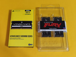 32GB & 64GB RAM Laptop DDR5 Sodimm Corsair Vengeance & Kingston Fury