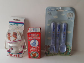 Бутылочки для детского питания, молокоотсос, аспиратор и соска-термометр новые foto 5