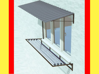 04. Козырек сушка для белья. Бельевой кронштейн. Diverse carcase ,acoperisuri,uscatorii de rufe. foto 2